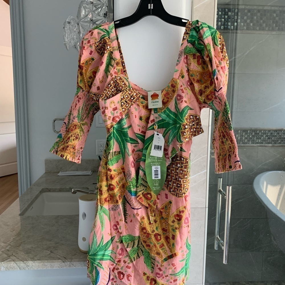 Farm Rio Mixed Fruits Mini Dress - Picture 12 of 15